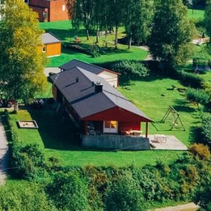 Foto av boliger ved Sagavoll Folkehøgskole